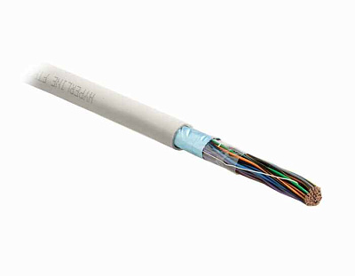 витая пара F/UTP кат.5E 4x2x24AWG solid LSZH FUTP4-C5E-S24-IN-LSZH-GY-305 сер. (уп.305м) Hyperline 45788