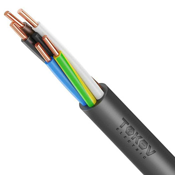 Кабель TOKOV ELECTRIC ВВГнг(А)-LSLTx 5х2.5 ОК (N PE) 0.66кВ (м) УТ000030901
