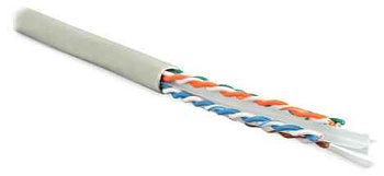 Кабель витая пара U/UTP кат.6 4x2x23AWG solid PVC UUTP4-C6-S23-IN-PVC-GY-305 сер. (м) Hyperline 42047
