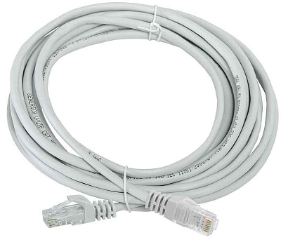 Патч-корд кат.5E UTP 5м сер. GENERICA PC01-C5EU-5M-G 