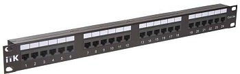 Патч-панель 1U кат.5E UTP 24 порта Dual IDC ITK PP24-1UC5EU-D05 