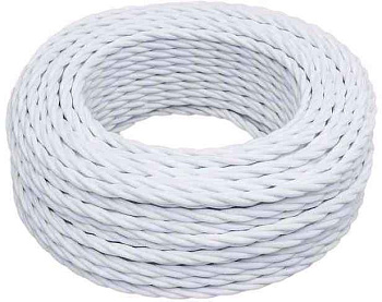 Провод ретро 3x1.5 матов. бел. (уп.20м) Bironi B1-434-71-20