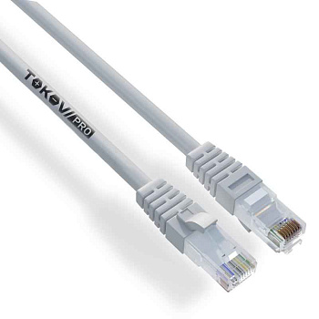 Патч-корд кат.5E U/UTP 24 AWG LSZH 0.3м PRO TOKOV ELECTRIC TKP-PC06-5EU-CULSZH-030M 