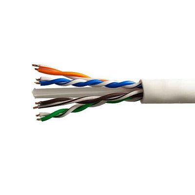 витая пара U/UTP кат.6 4x2x23AWG solid CU PVC Six сер. (м) SUPRLAN 01-0316-1
