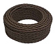 Провод ретро 3x2.5 матов. корич. (уп.150м) Bironi B1-435-72-150