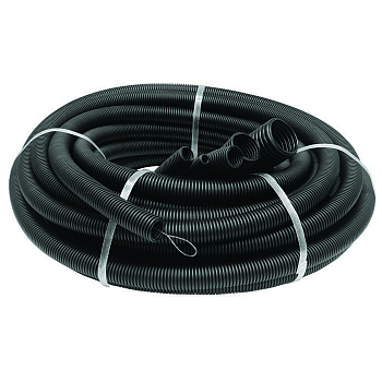 Труба гофрированная ПНД легкая d16мм с протяжкой черн. (уп.100м) Ruvinil 21601 