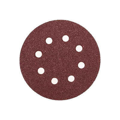 Диск абразивный на ворсовой основе на липучке перфорир. P40 125мм (уп.10шт) Kranz KR-91-1164 