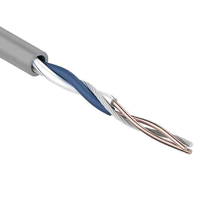 витая пара U/UTP 1x2x24AWG кат.5E solid CU PVC сер. (м) Rexant 01-0002