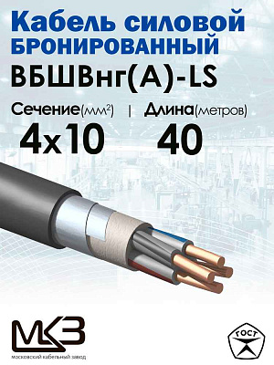 ВБШвнг(А)-LS 4x10ок- 1кВ