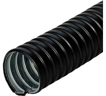 Металлорукав в ПВХ изоляции Р3-ЦП нг LS  25  (50 м/уп.) ГОФРОМАТИК 