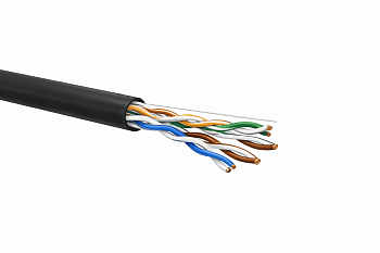Кабель Кабель витая пара U/UTP 4х2х24AWG кат.5E наружный+трос 500м TOKOV ELECTRIC TKE-C05-U/UTP-42-5E-500-ODC