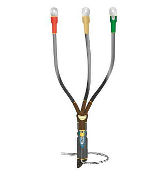 Концевая муфта Муфта кабельная концевая внутр. установки 10кВ КВТпН 3х(70-120мм) с болт. наконечн. Нева-Транс Комплект 22020055 