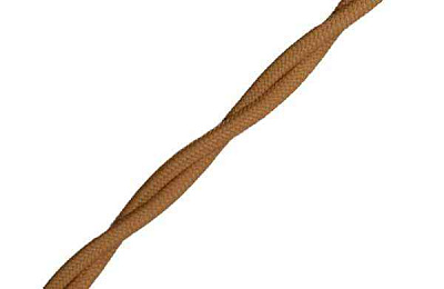 Провод ретро 3x2.5 матов. капучино (уп.50м) Bironi B1-435-716-50