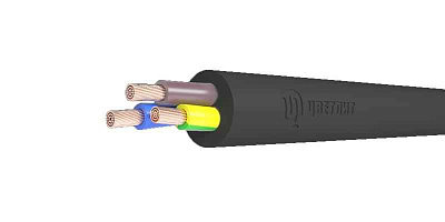 Кабель резиновый Кабель КГ-ХЛ 3х4 (N PE) 220/380-3 (м) Цветлит 00-00142688