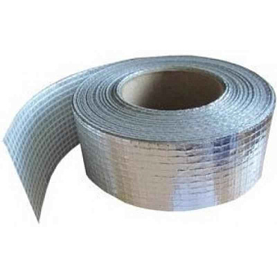 Лента самоклеящаяся ЛАС-А 50мм х50м армир. алюм.