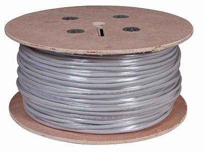 витая пара U/UTP, CAT 5е, PVC, 16PR, 24AWG, INDOOR, SOLID, серый, 305м, РФ REXANT | 01-1012-R | REXANT