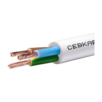 ПВС 3х2.5 (2х2.5+1х2.5) 380В Ч (бухта) (м) Технокабель 00-00148760