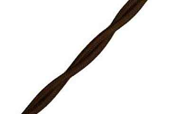 Провод ретро 2x2.5 глянец корич. (уп.50м) Bironi B1-425-072-50