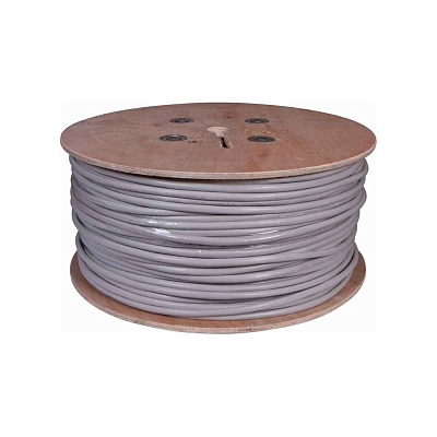витая пара U/UTP, CAT 5е, ZH нг(A)-HF (LSZH), 25PR, 24AWG, INDOOR, SOLID, серый, 305м, РФ REXANT | 01-1016-R | REXANT