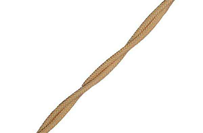 Провод ретро 2x1.5 матов. зол./песочн. (уп.50м) Bironi B1-424-719-50