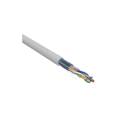 витая пара, F/UTP, CAT 5e, ZH нг(A)-HF, 4x2x0,52мм, 24AWG, INDOOR, SOLID, серый, 305м REXANT PRO | 02-0021 | REXANT