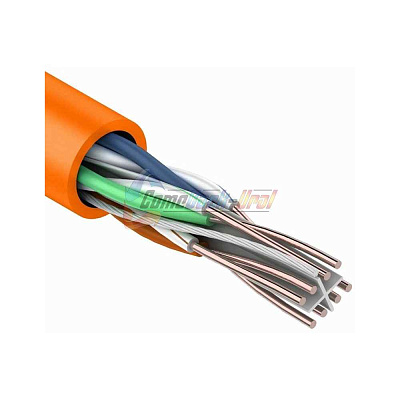 витая пара F/UTP, CAT 6, ZH нг(A)-HF, 4PR, 23AWG, INDOOR, SOLID, оранжевый, 305 м, REXANT
