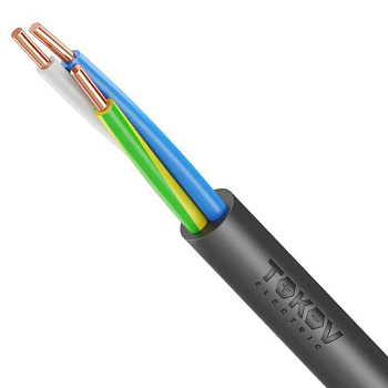 Кабель TOKOV ELECTRIC ВВГнг(А)-LSLTx 3х4 ОК (N PE) 0.66кВ (м) УТ000030894