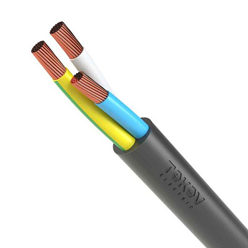 Кабель управления гибкий Кабель TOKOV ELECTRIC КГтп-ХЛ 3х4 (N PE) 380/660-3 (м) 00-00027187