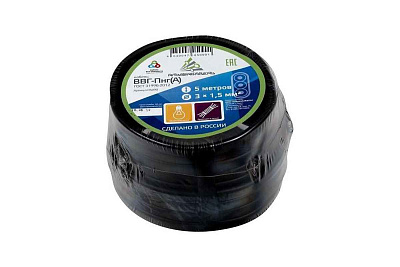 ВВГ-Пнг(A) 3x1,5 ок (N PE) 0.66кВ (бухта 5м) (шт) Альфа65547