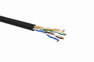 Кабель витая пара U/UTP 4х2х24AWG кат.5E наружный 500м TOKOV ELECTRIC TKE-C05-U/UTP-42-5E-500-OD