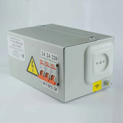 Ящик с понижающим трансформатором ЯТП 0.25 220/12В (3 авт. выкл.) Кострома ОС0000002359 