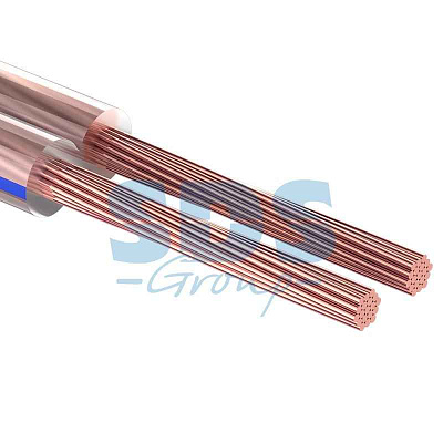 акустический 2x0,50 мм² прозрачный BLUELINE (м. бухта 5 м) | 01-6203-3-05 | REXANT