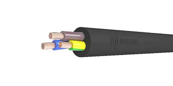 Кабель силовой резиновый Кабель КГ-ХЛ 3х4 (N PE) 220/380-3 (м) Цветлит 00-00142688