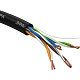 витая пара U/UTP кат.5E 4x2x24AWG solid CU PE Outdoor черн. (м) Эра Б0044431