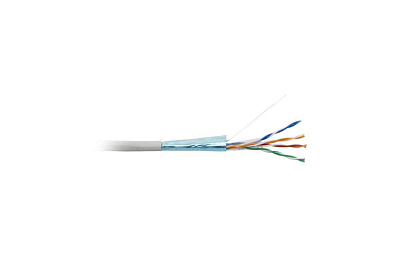 витая пара F/UTP кат.5E 4x2x24AWG solid LSZH FUTP4-C5E-S24-IN-LSZH-GY-305 сер. (уп.305м) Hyperline 45788