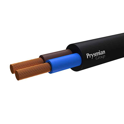 Провод ПВС 2x1 Ч (бухта) (м) РЭК-PRYSMIAN 0102030101