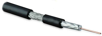 COAX-RG59-OUTDOOR-500 (500 м) коаксиальный RG-59, 75 Ом, жила - 20 AWG (-40°С – +60°С), внешний диаметр 6.1мм, PE | 254851 | Hyperline