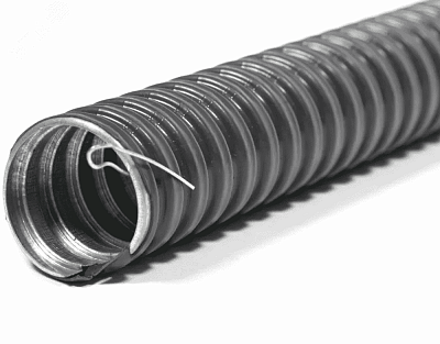 Металлорукав в ПВХ изоляции РЗ-ЦП нг LS 25 (50 м/уп.) с протяжкой ГОФРОМАТИК 