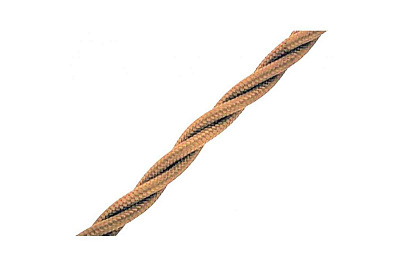Провод ретро 3x2.5 матов. зол./песочн. (уп.50м) Bironi B1-435-719-50