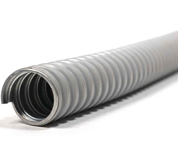 Металлорукав в ПВХ изоляции МРПИ нг  32  (20 м/уп.) серый ГОФРОМАТИК 