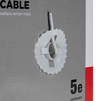 витая пара U/UTP 4x2x24AWG кат.5E solid CU PVC сер. (м) Rexant 01-0043