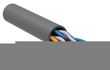 Кабель витая пара U/UTP кат.5E 4x2x24AWG solid LSZH сер. (м) ITK LC1-C5E04-121