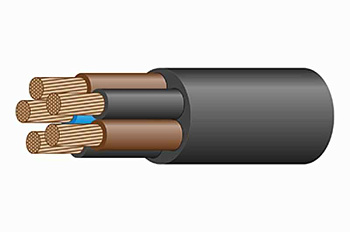 Кабель силовой резиновый КГН 5x10 -0,66
