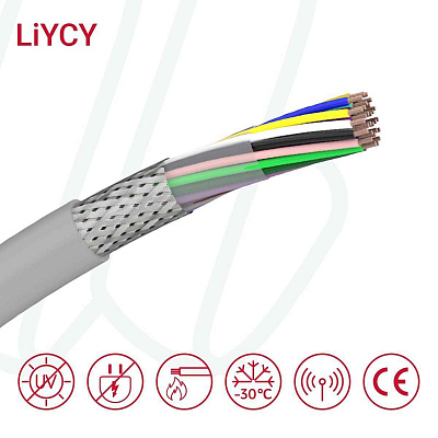 Кабель управления гибкий Кабель FLEXICORE LiYCY 4x0,5 м