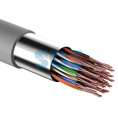 витая пара F/UTP, CAT 5е, PVC, 25PR, 24AWG, INDOOR, SOLID, серый, 305м, РФ REXANT | 01-1201-R | REXANT