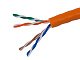 витая пара U/UTP, CAT 6, ZH нг(A)-HF, 4PR, 23AWG, INDOOR, SOLID, оранжевый, 305 м, REXANT