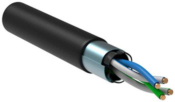 Кабель Витая&nbsp;пара&nbsp;F/UTP&nbsp;5E&nbsp;24AWG&nbsp;2PR&nbsp;LDPE&nbsp;1м&nbsp;черн.&nbsp;305м&nbsp;РФ&nbsp;|&nbsp;BC3-C5E02-339-305-R-G&nbsp;|&nbsp;GENERICA