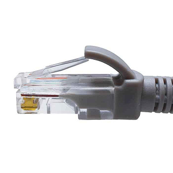 Патч-корд U/UTP кат.5E 4х2х26AWG (7х0.16мм) Cu LSZH сер. 0.5м SUPRLAN 10-0141 