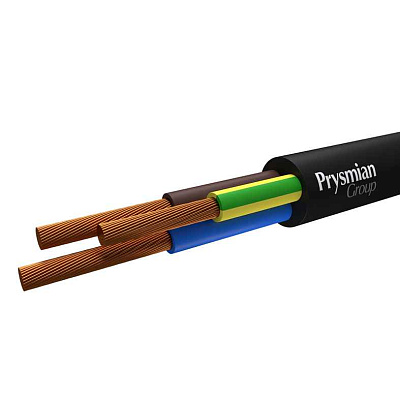 Провод ПВС 3x1 Ч (бухта) (м) РЭК-PRYSMIAN 0103030101