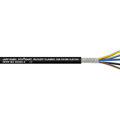 Кабель управления гибкий Кабель OLFLEX CLASSIC 128 CH BK 0,6/1 KV 3G1,5 м